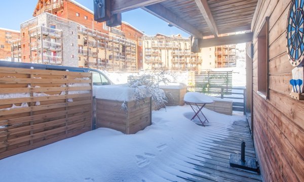 terrasse en hiver